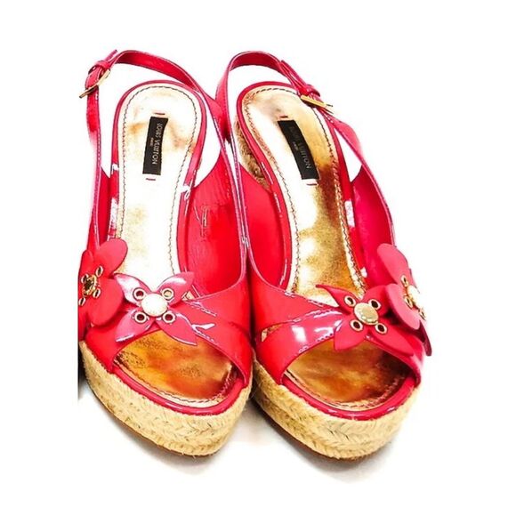 Louis Vuitton Pink Wedges - Picture 2 of 6